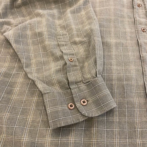 Oscar de la Renta Men Green Plaid Long Sleeve Shirt US XXL - Picture 8 of 8